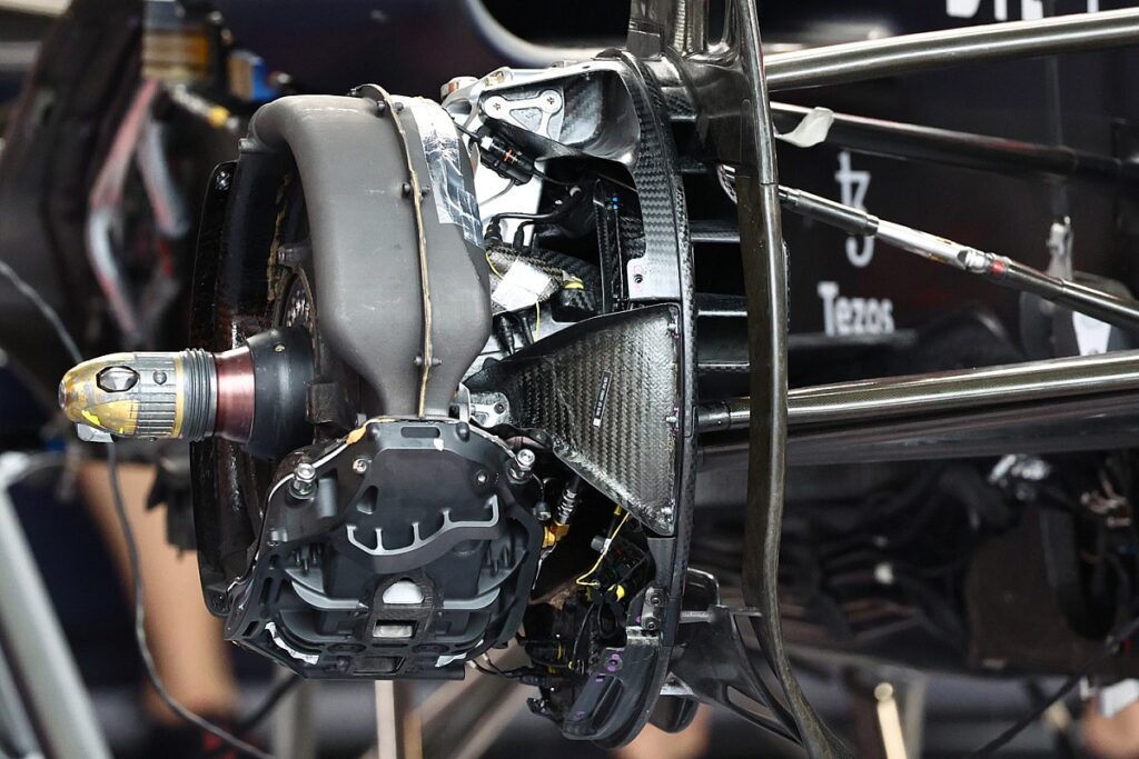 Sistema de frenos ABS de un Carro de Fórmula 1. Foto Cortesía BBC