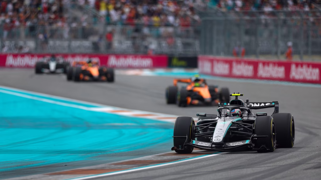 Kimi Antonelli en el primer lugar de la carrera | Foto: Cortesía F1.com