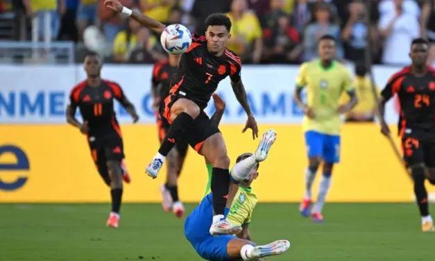 Colombia y Brasil empatados