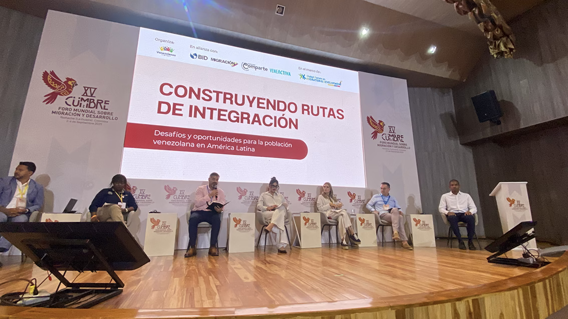 Panelistas del Foro Mundial sobre Migración y Desarrollo