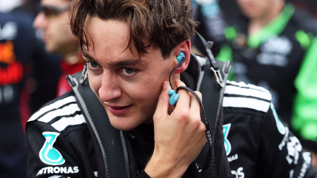 George Russell  en el Podio del GP de Azerbaiyán | Foto: f1.com