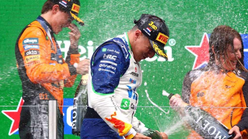 Isack Hadjar consiguió su primer podio en la Fórmula 1 | Foto: F1.com