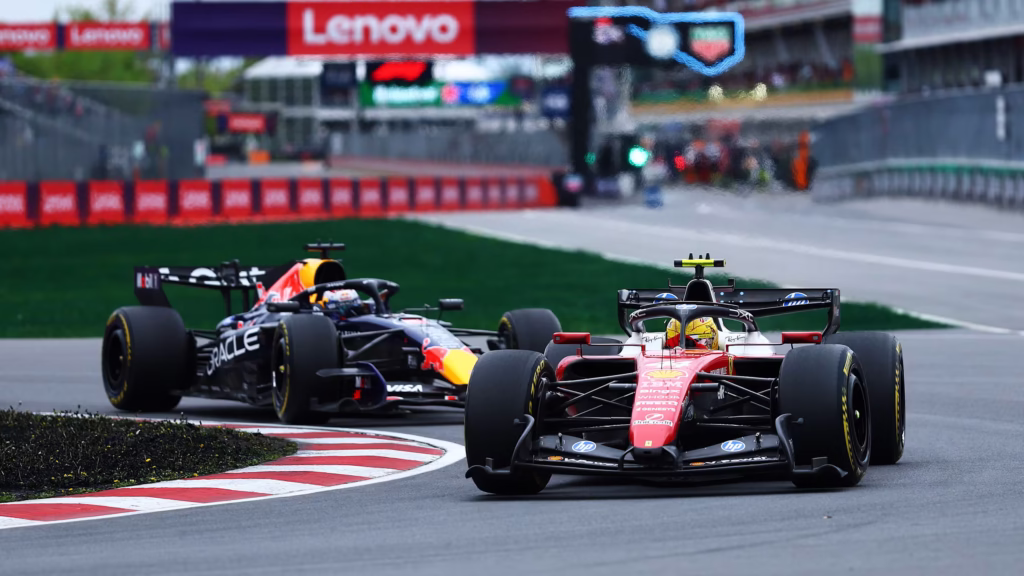 Hamilton y Verstappen en pelea por el puesto 2 del GP de Canadá | Foto: Cortesía f1.com
