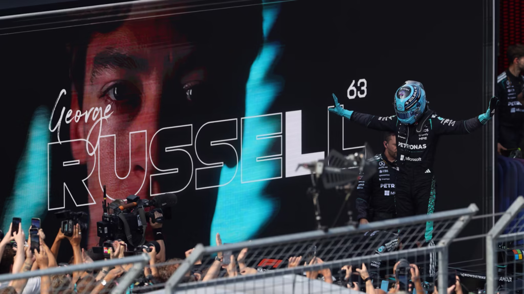 George Russell mandó en Austria | Foto: Cortesía F1.com