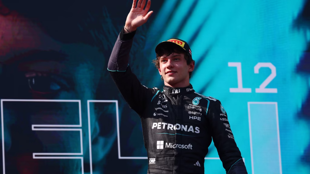 Kimi Antonelli finalizó en el tercer puesto en Austria | Foto: Cortesía F1.com