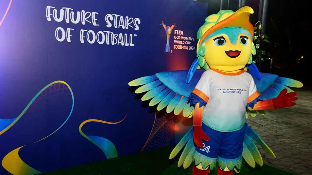 Kinti es la mascota oficial de la Copa Mundial Femenina Colombia 2024.