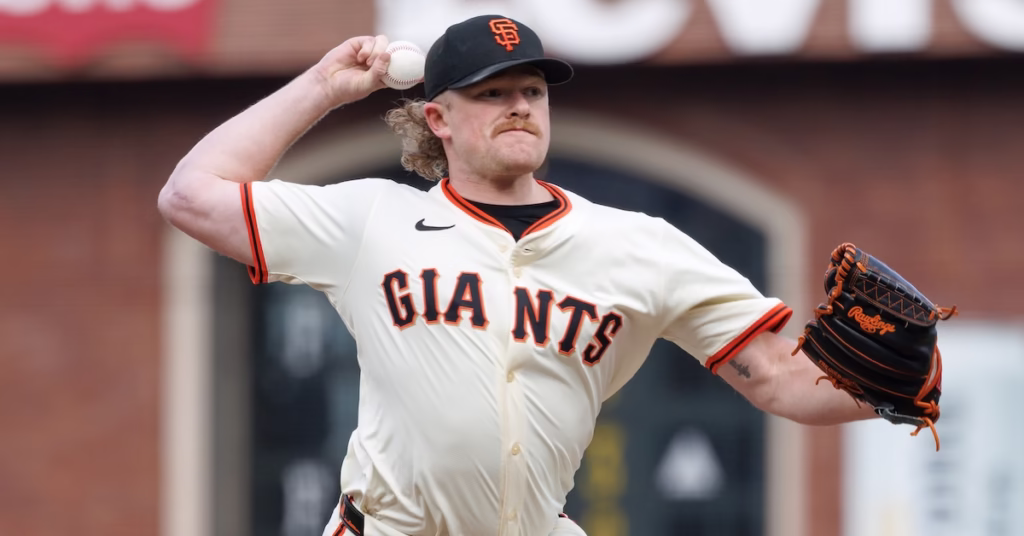 Logan Webb a la lomita por los Giants | Foto; Cortesía MLB.com