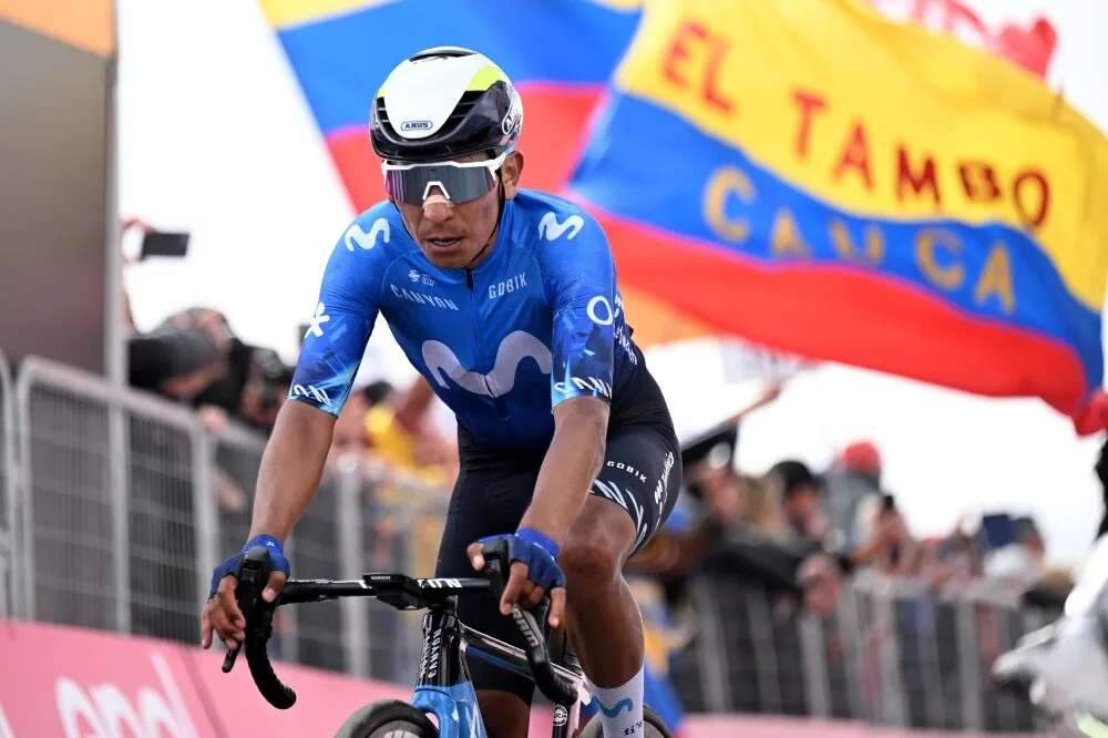 Nairo Quintana está en el puesto 22 del Giro de Italia. Foto: Cortesía Agencia AFP