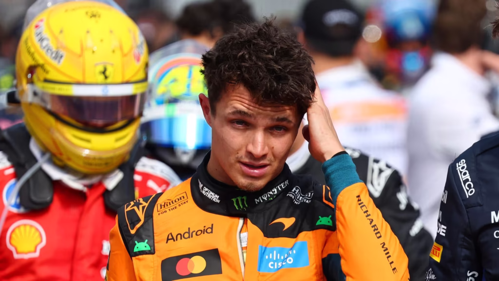 Lando Norris fuera del podio en Australia que ganó la escudería Mercedes