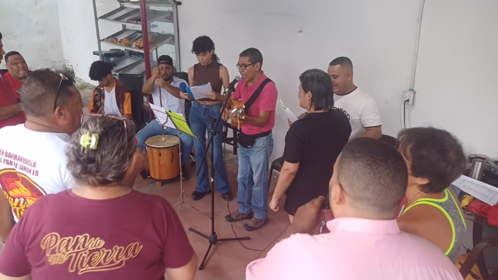Gaita zuliana con los migrantes