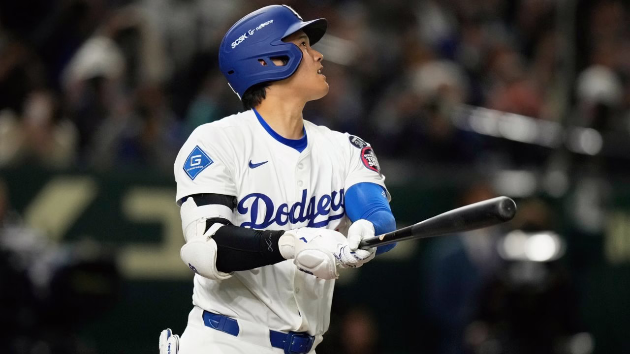 El nipón Shohei Ohtani despachó su primer cuadrangular de la temporada 2025. Foto: Cortesía MLB.com