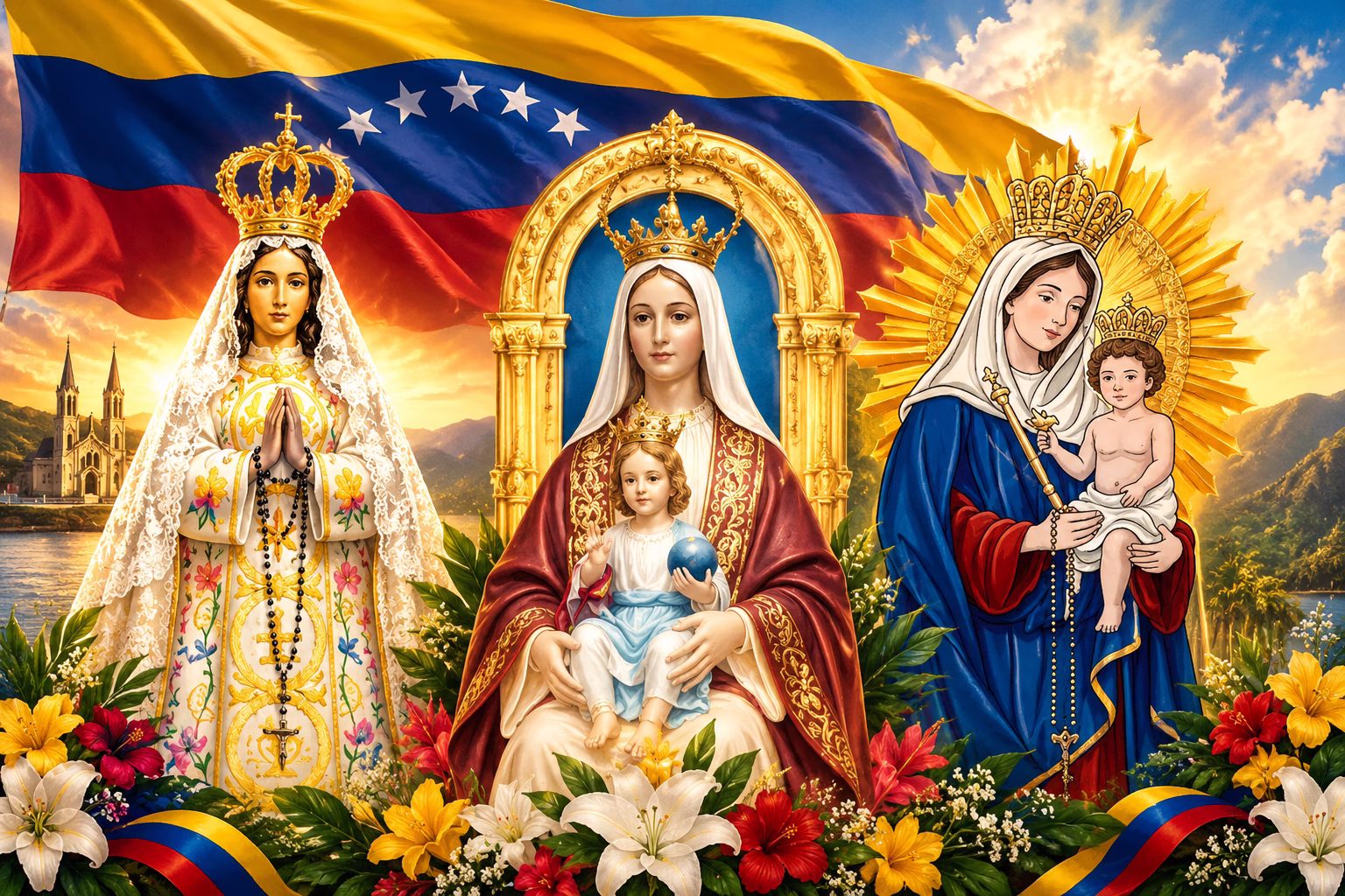 Coromoto, del Valle y la Chinita: tres advocaciones, una misma fe