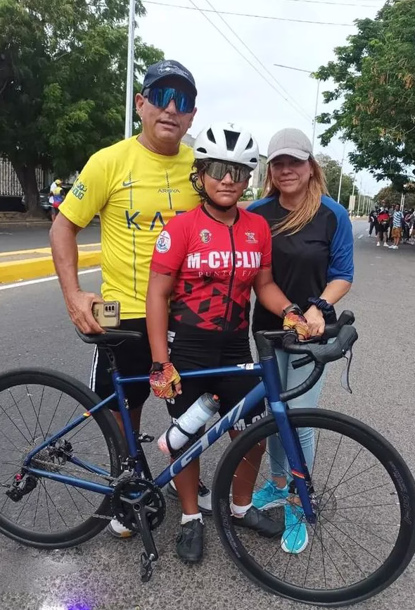 Karla en ciclismo